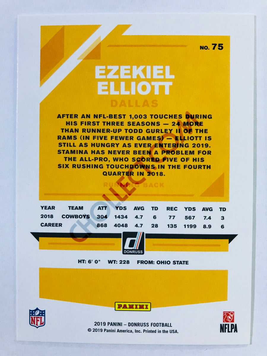 Ezekiel Elliott - Dallas Cowboys 2019-20 Panini Donruss #75