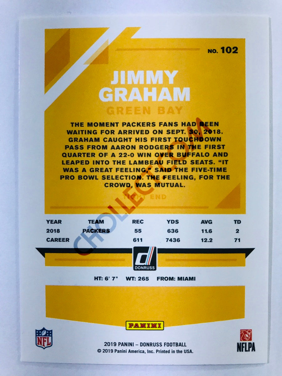 Jimmy Graham - Green Bay Packers 2019-20 Panini Donruss #102