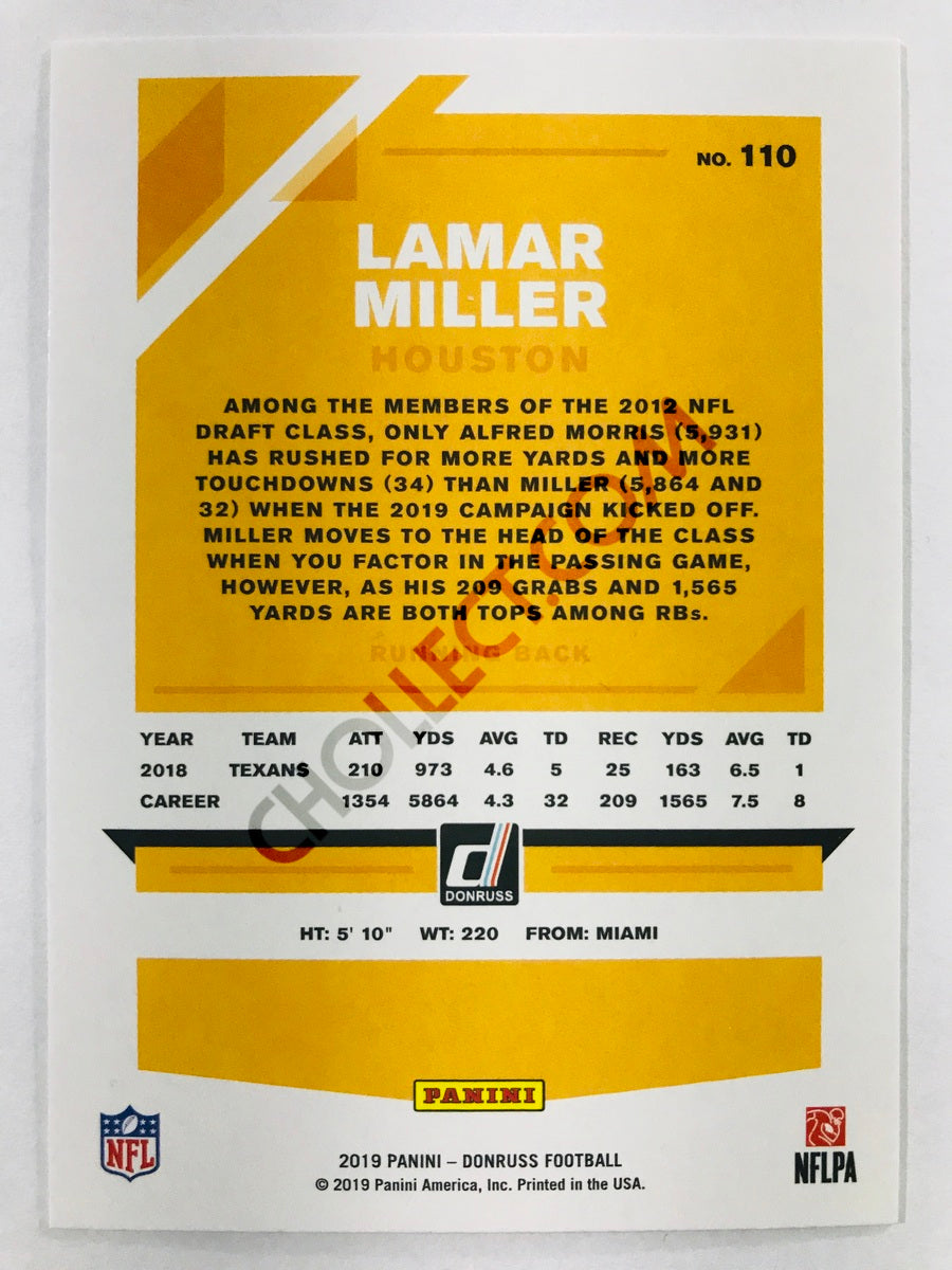 Lamar Miller - Houston Texans 2019-20 Panini Donruss #110