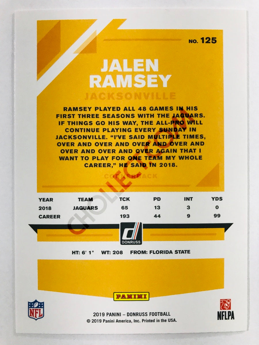 Jalen Ramsey - Jacksonville Jaguars 2019-20 Panini Donruss #125