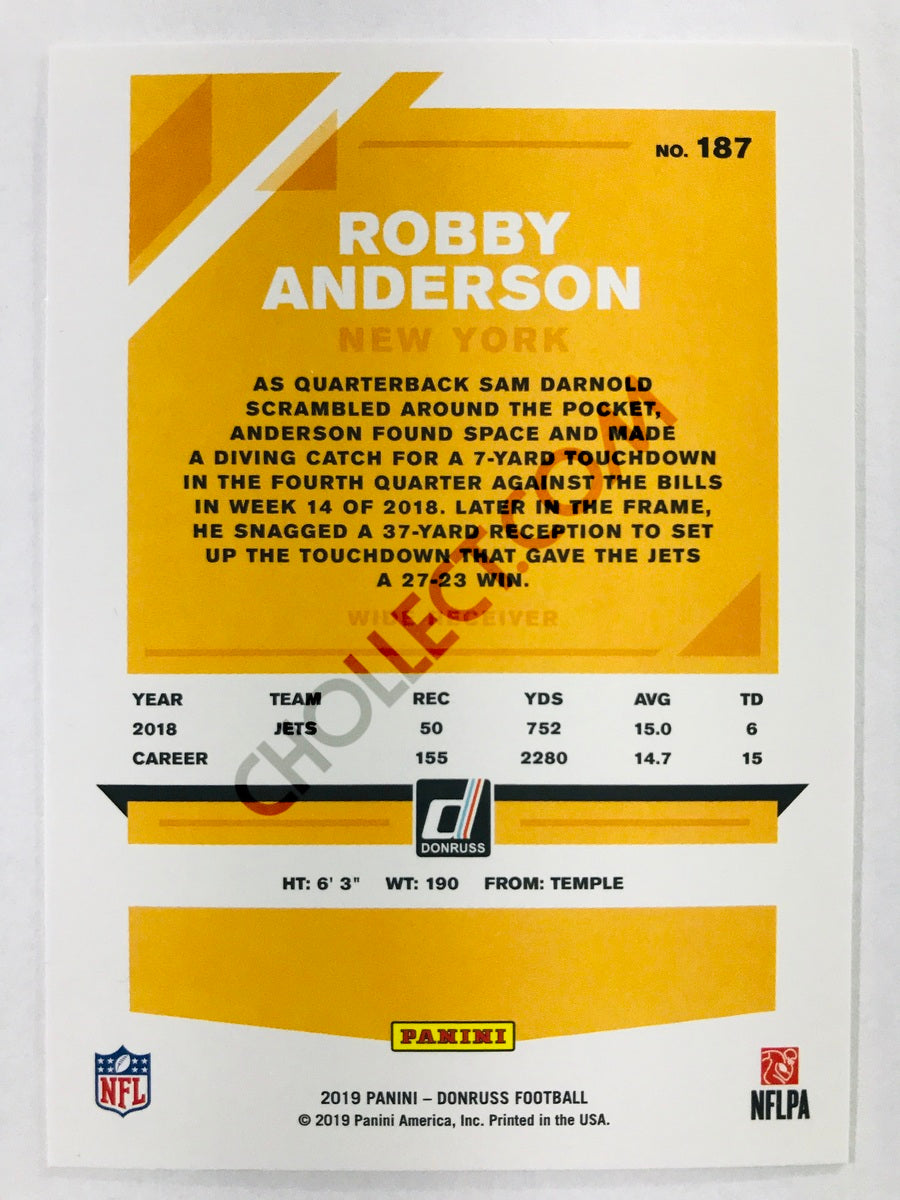 Robby Anderson - New York Jets 2019-20 Panini Donruss #187