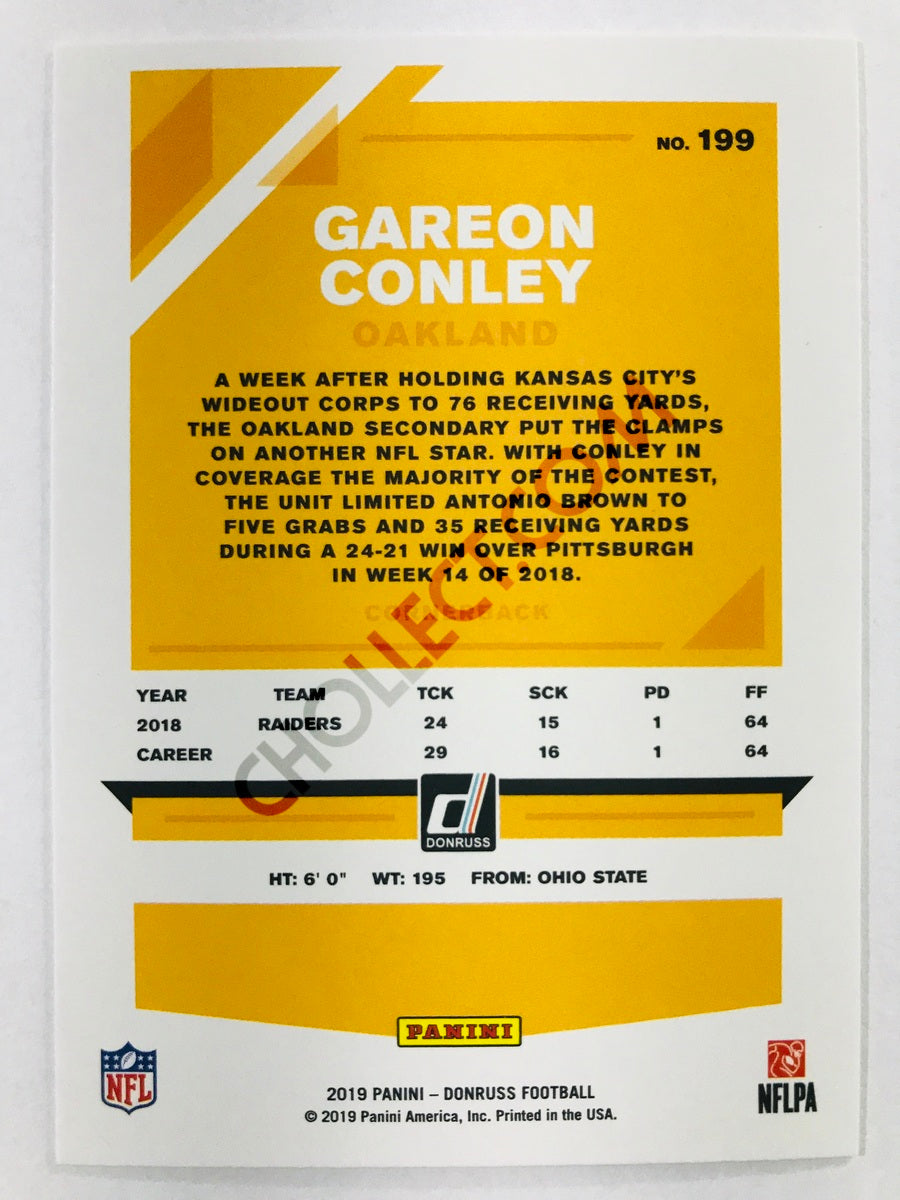 Gareon Conley - Oakland Raiders 2019-20 Panini Donruss #199