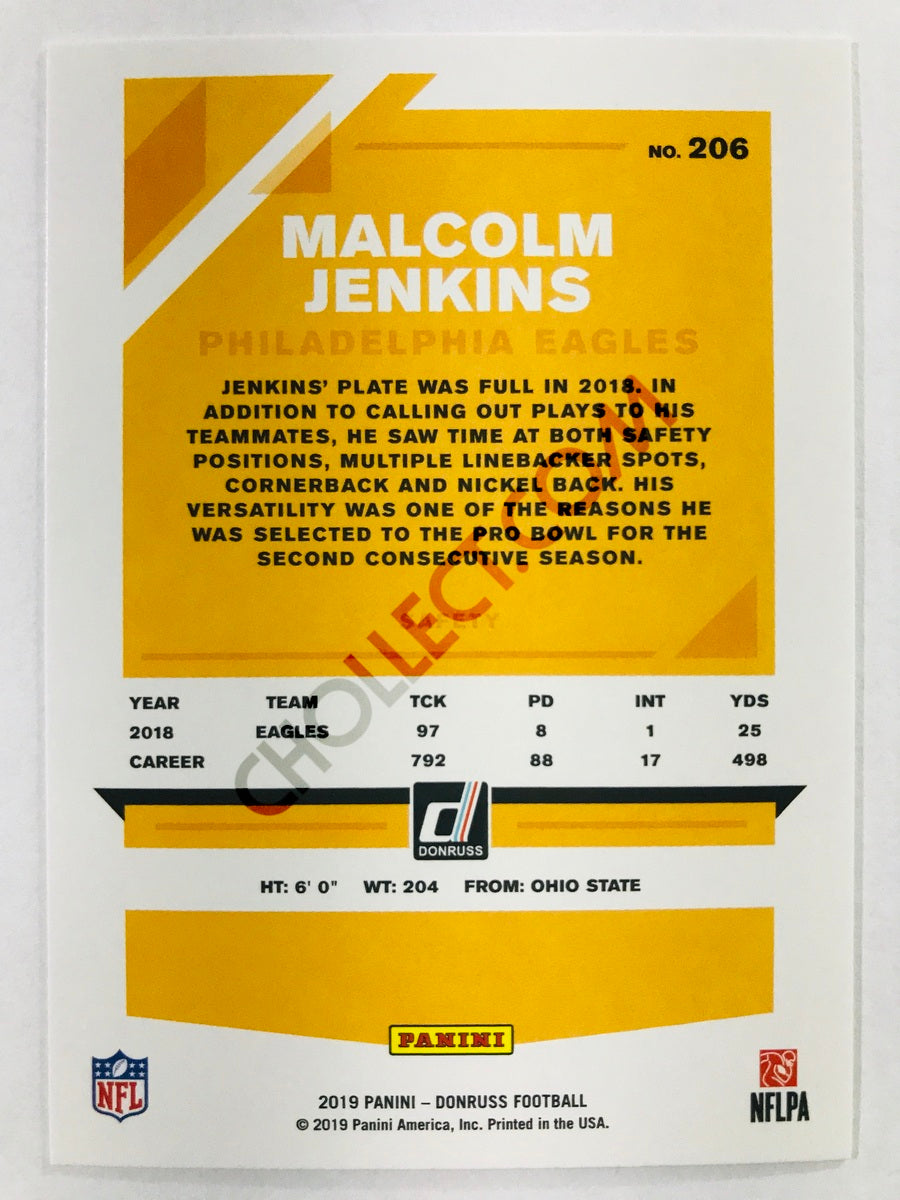 Malcolm Jenkins - Philadelphia Eagles 2019-20 Panini Donruss #206