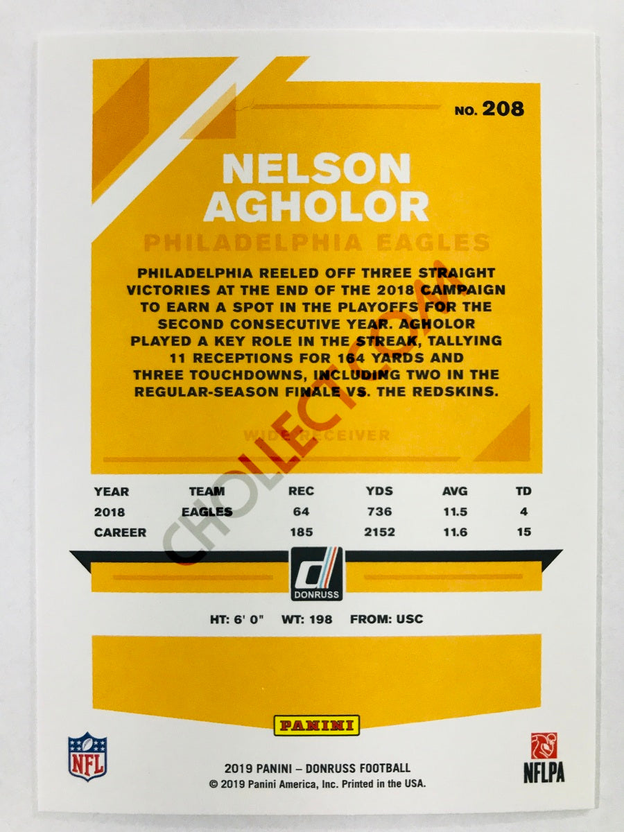 Nelson Agholor - Philadelphia Eagles 2019-20 Panini Donruss #208