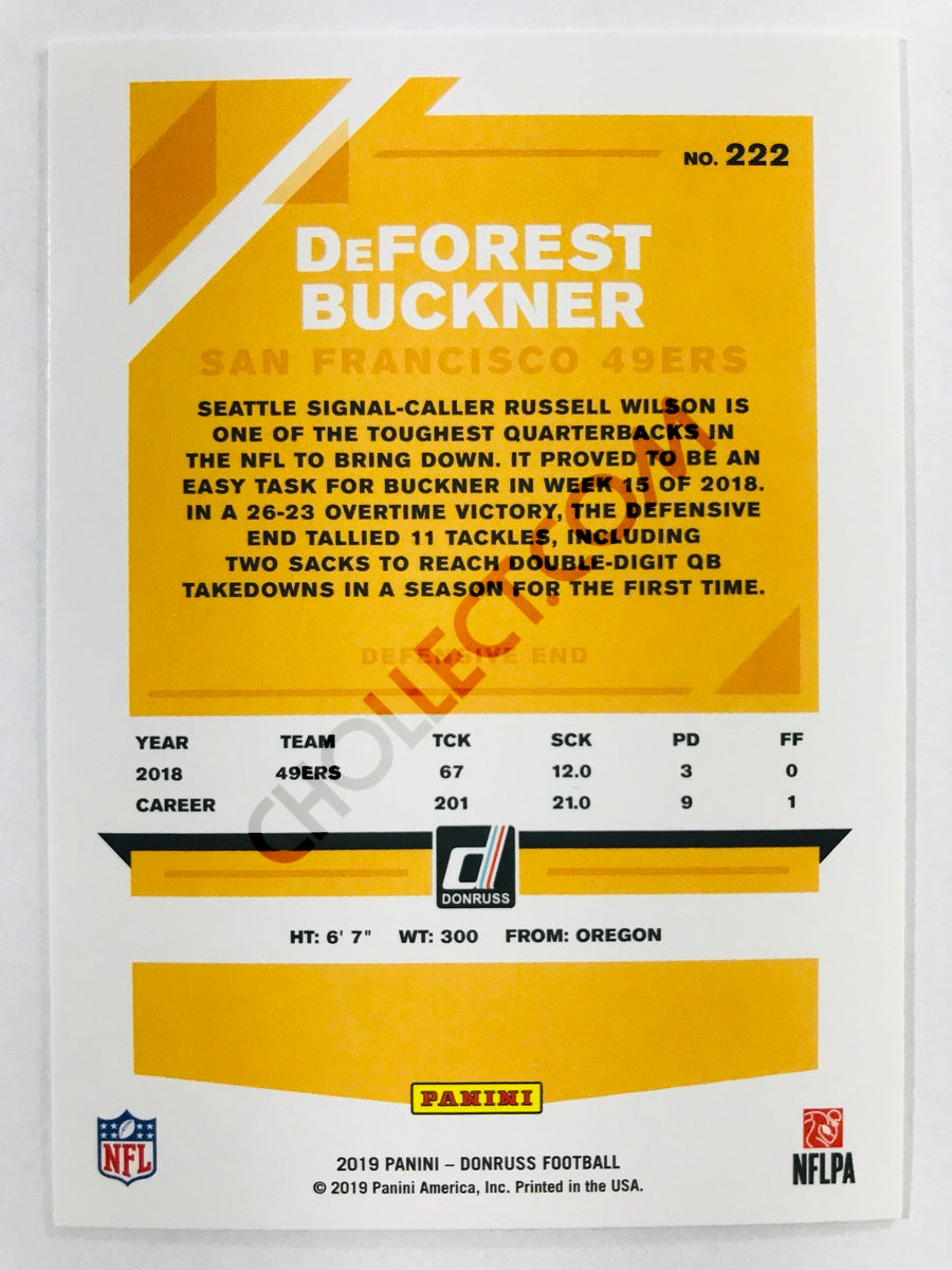 DeForest Buckner - San Francisco 49ers 2019-20 Panini Donruss #222