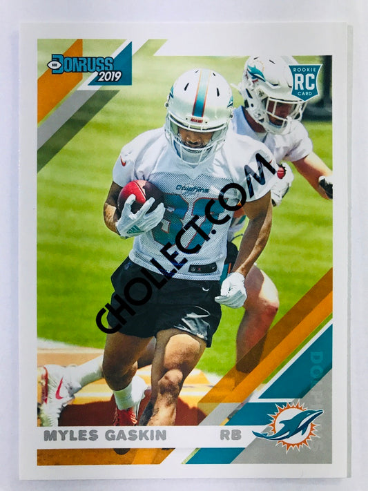 Myles Gaskin - Miami Dolphins 2019-20 Panini Donruss RC Rookie #281