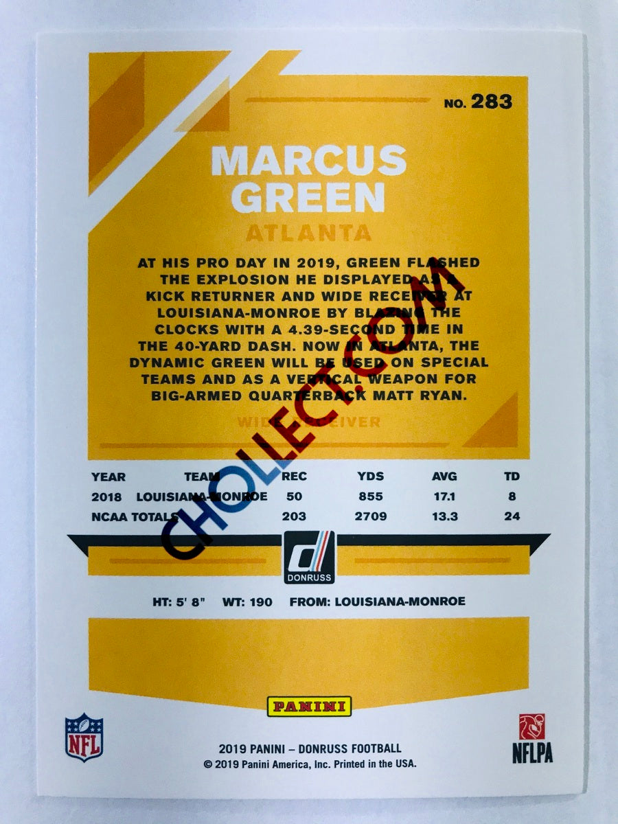 Marcus Green - Atlanta Falcons 2019-20 Panini Donruss RC Rookie #283