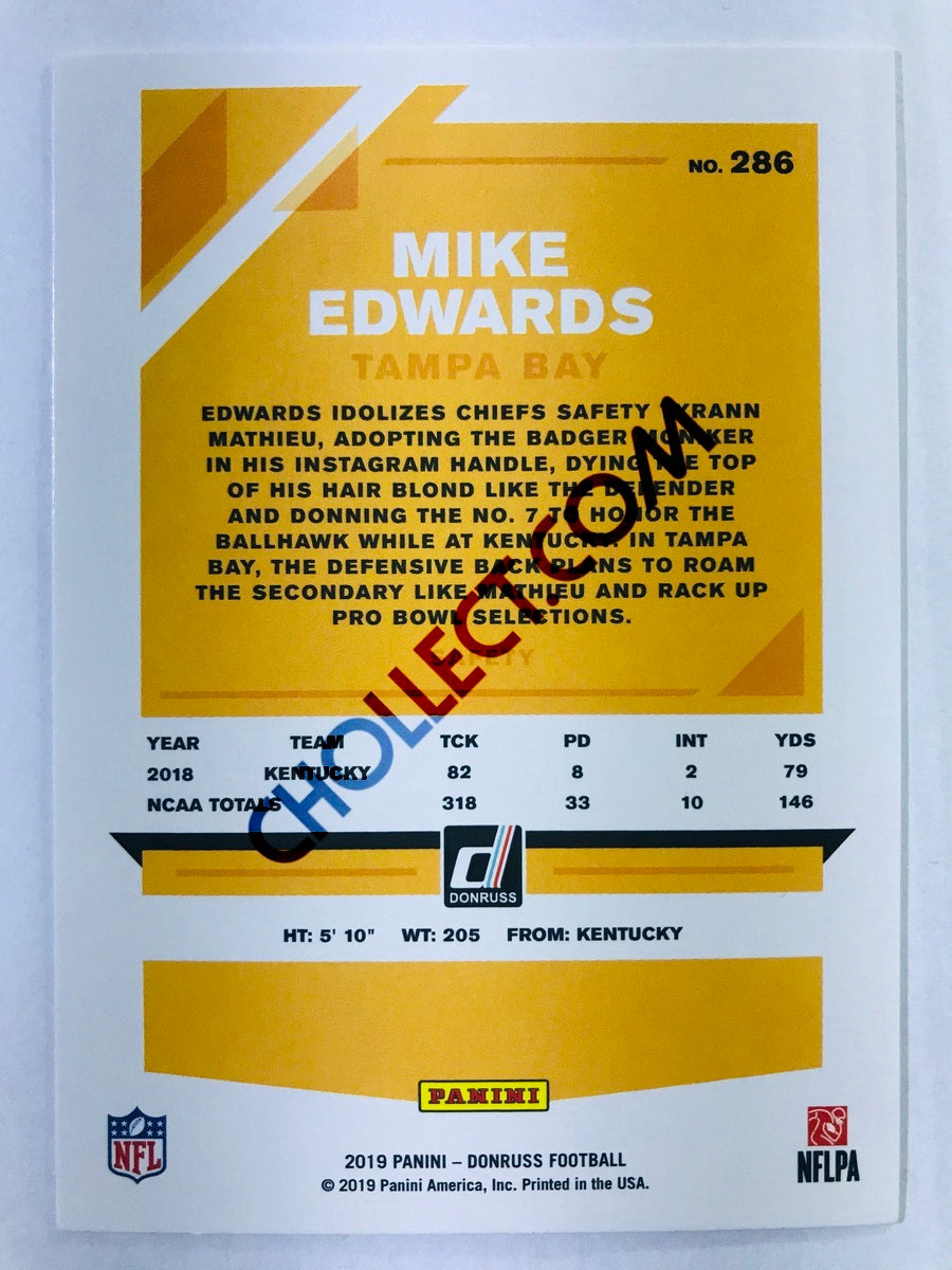 Mike Edwards - Tampa Bay Buccaneers 2019-20 Panini Donruss RC Rookie #286