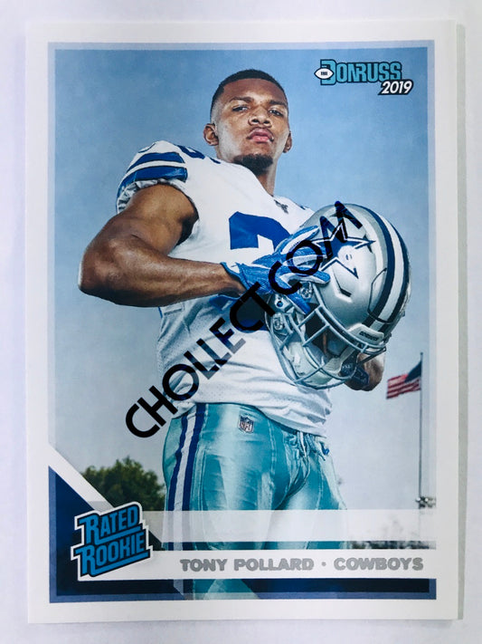 Tony Pollard - Dallas Cowboys 2019-20 Panini Donruss Rated Rookie #337