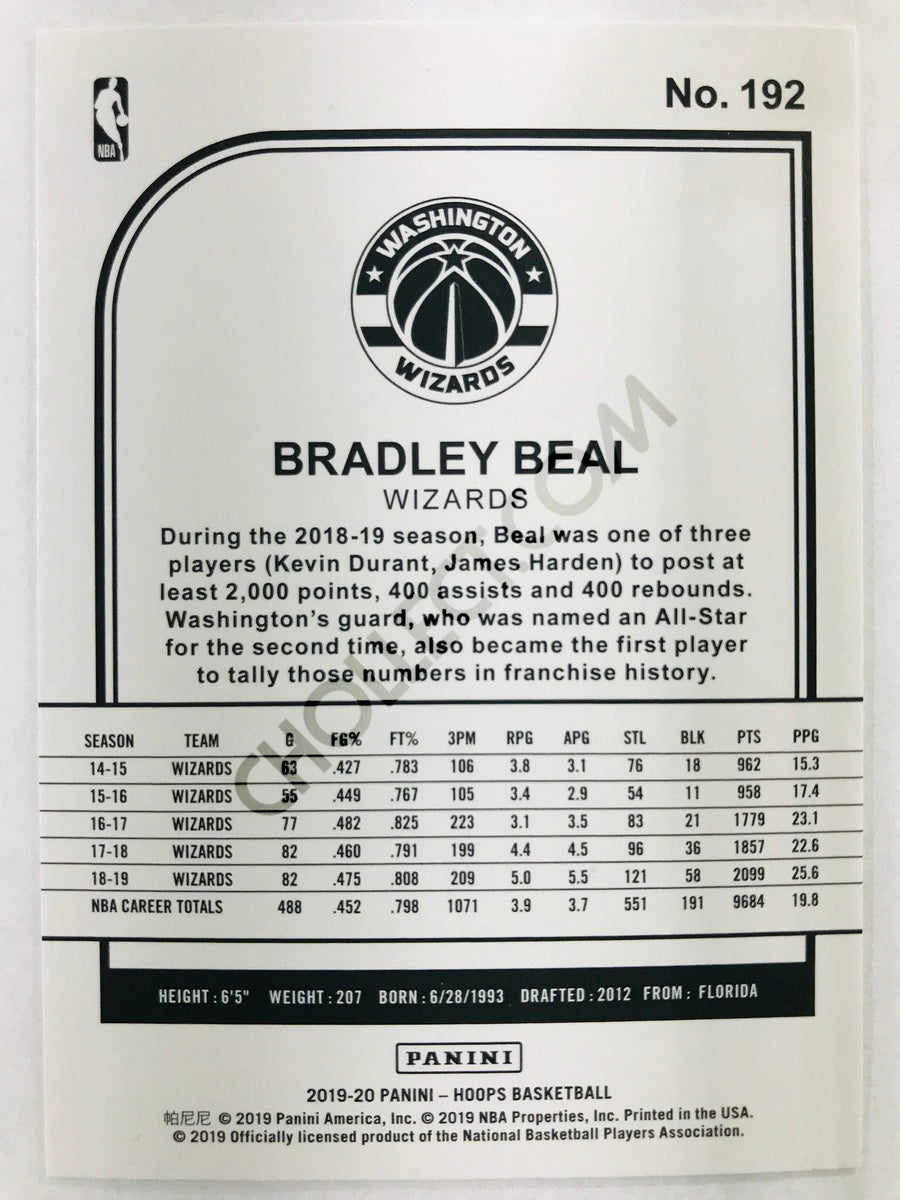 Bradley Beal - Washington Wizards 2019-20 Panini Hoops #192