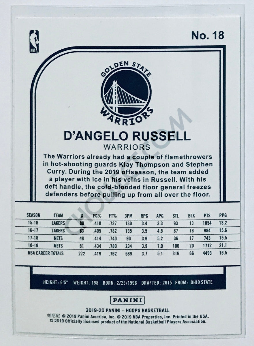 D'Angelo Russell - Golden State Warriors 2019-20 Panini NBA Hoops #18