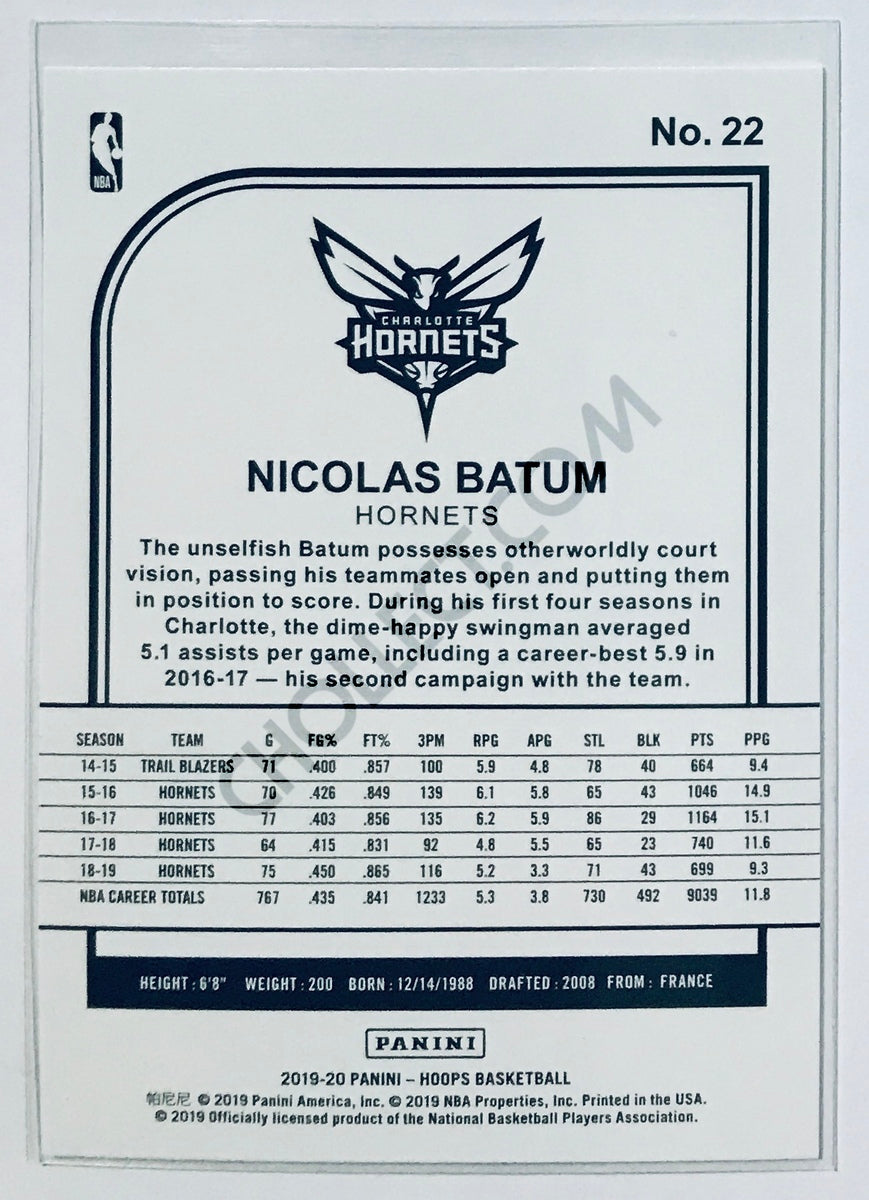 Nicolas Batum - Charlotte Hornets 2019-20 Panini NBA Hoops #22