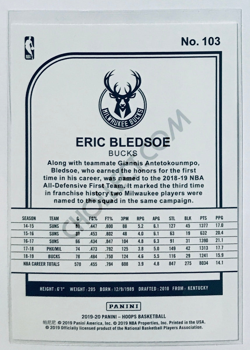 Eric Bledsoe - Milwaukee Bucks 2019-20 Panini NBA Hoops #103