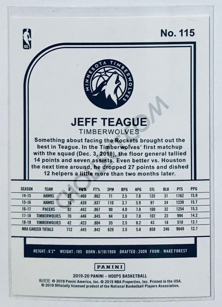 Jeff Teague - Minnesota Timberwolves 2019-20 Panini NBA Hoops #115