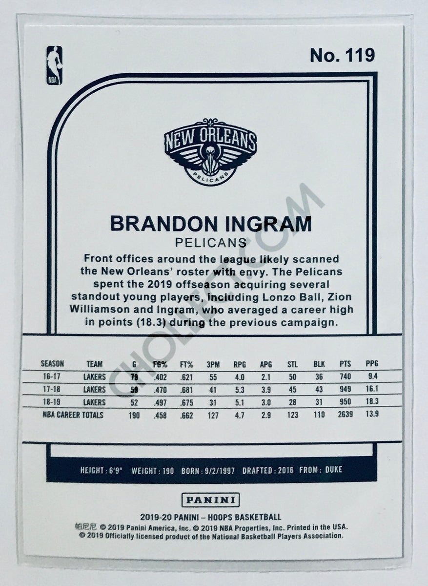 Brandon Ingram - New Orleans Pelicans 2019-20 Panini NBA Hoops #119