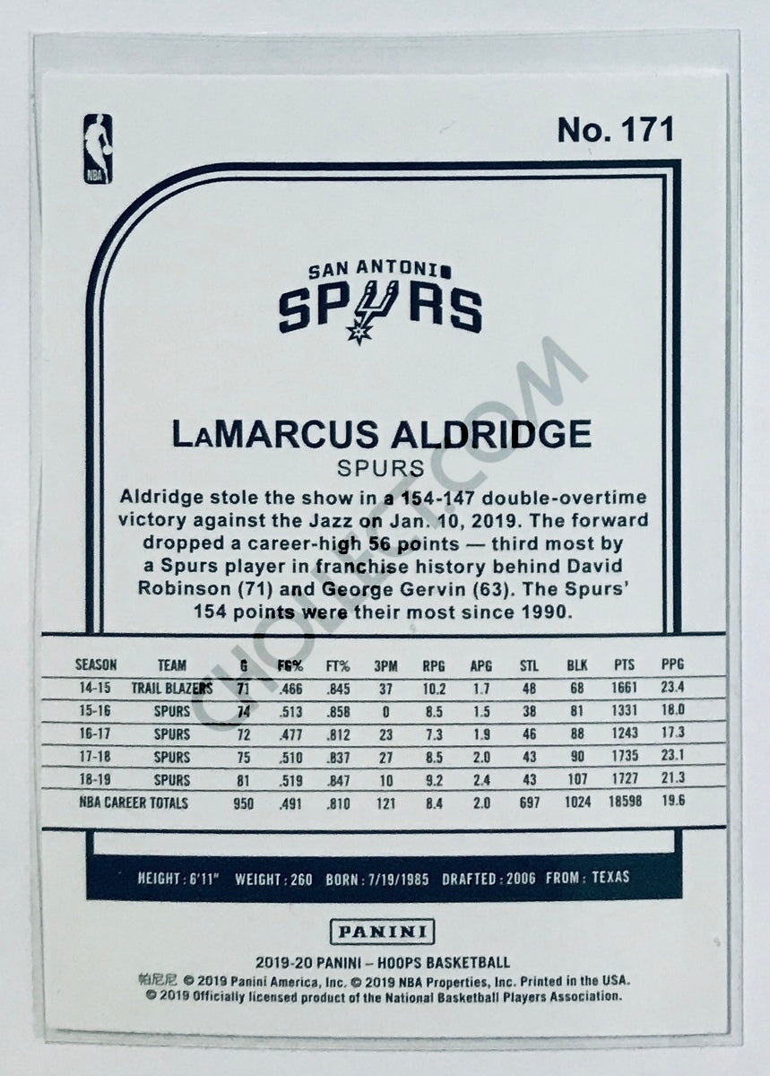 LaMarcus Aldridge - San Antonio Spurs 2019-20 Panini NBA Hoops #171