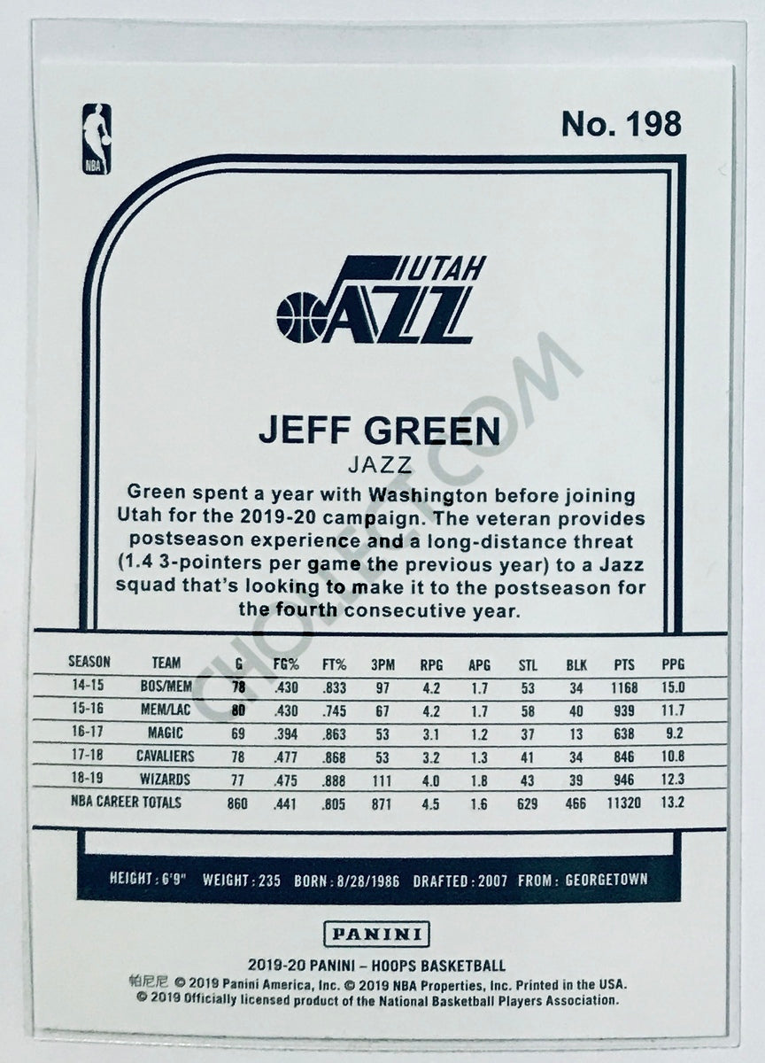 Jeff Green - Utah Jazz 2019-20 Panini NBA Hoops #198