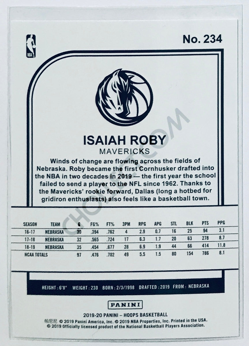 Isaiah Roby - Dallas Mavericks 2019-20 Panini NBA Hoops RC Rookie #234