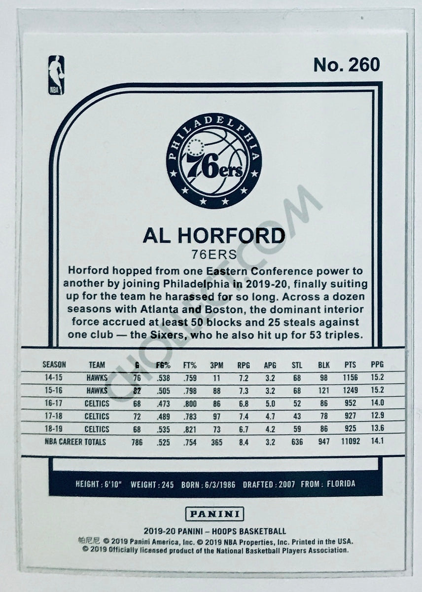 Al Horford - Philadelphia 76ers 2019-20 Panini NBA Hoops #260