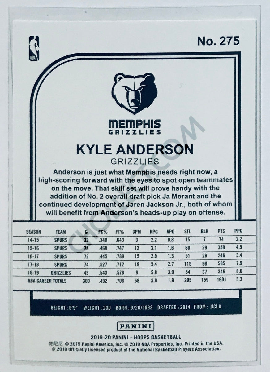 Kyle Anderson - Memphis Grizzlies 2019-20 Panini NBA Hoops #275