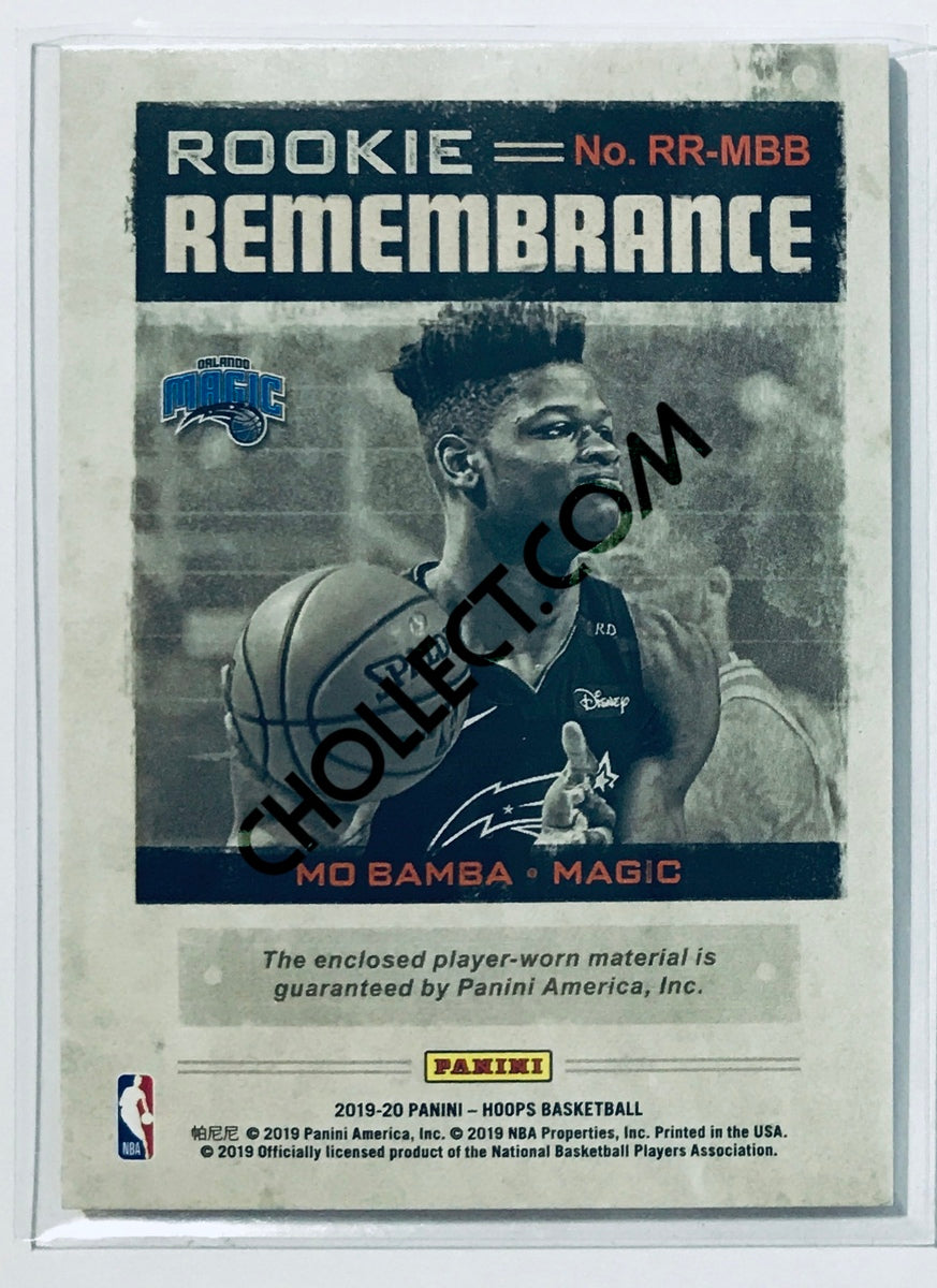 Mo Bamba - Orlando Magic 2019-20 Panini NBA Hoops Rookie Remembrance Insert #MBB