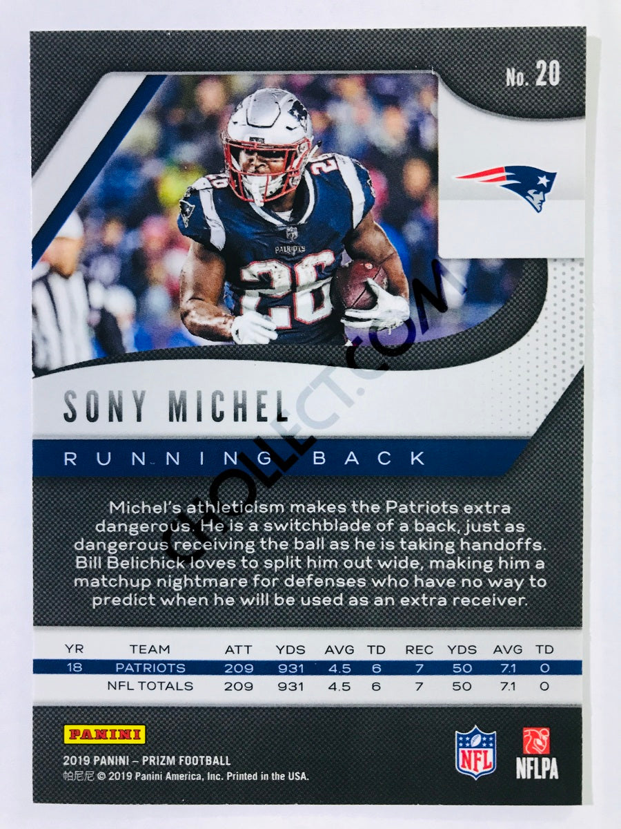 Sony Michel - New England Patriots 2019-20 Panini Prizm #20