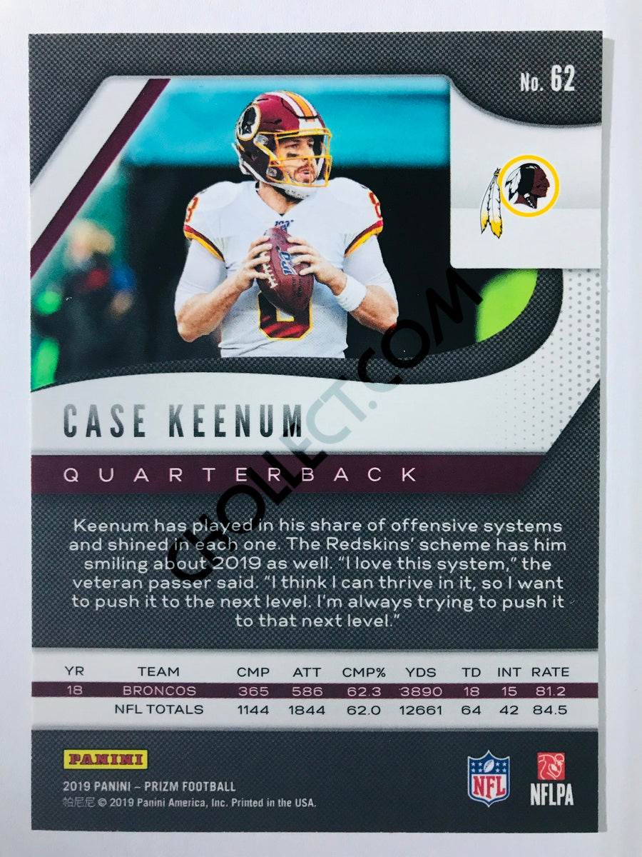 Case Keenum - Washington Redskins 2019-20 Panini Prizm #62