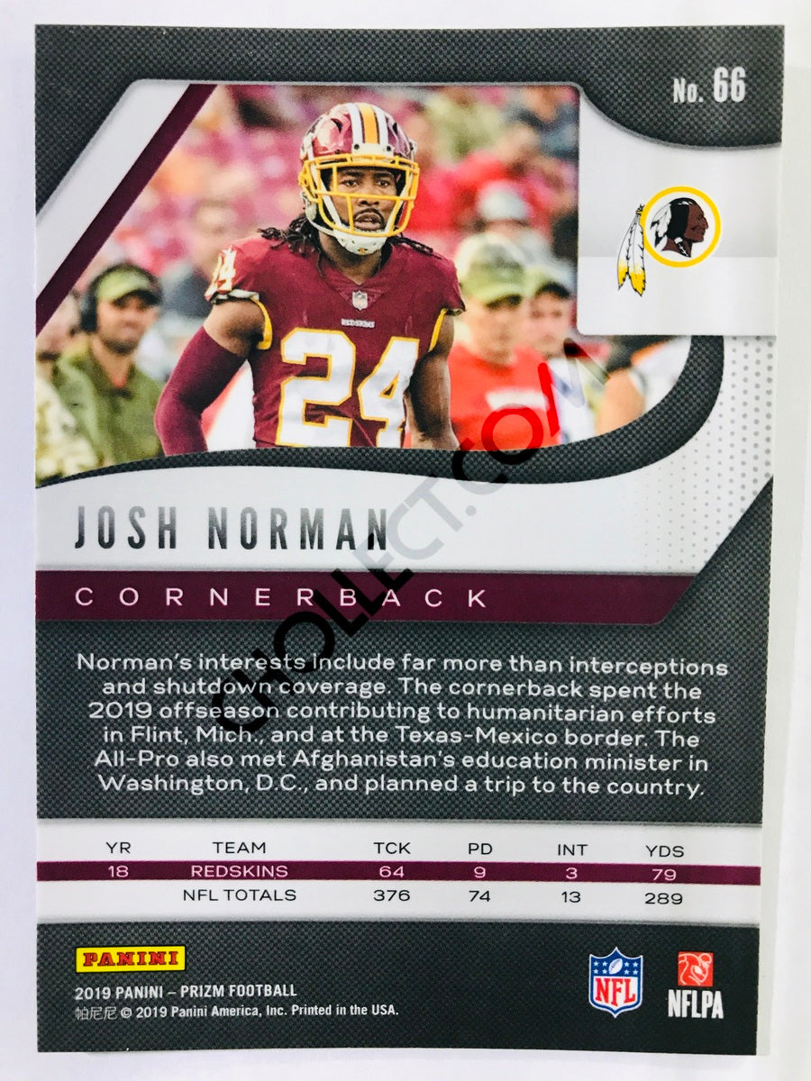 Josh Norman - Washington Redskins 2019-20 Panini Prizm #66