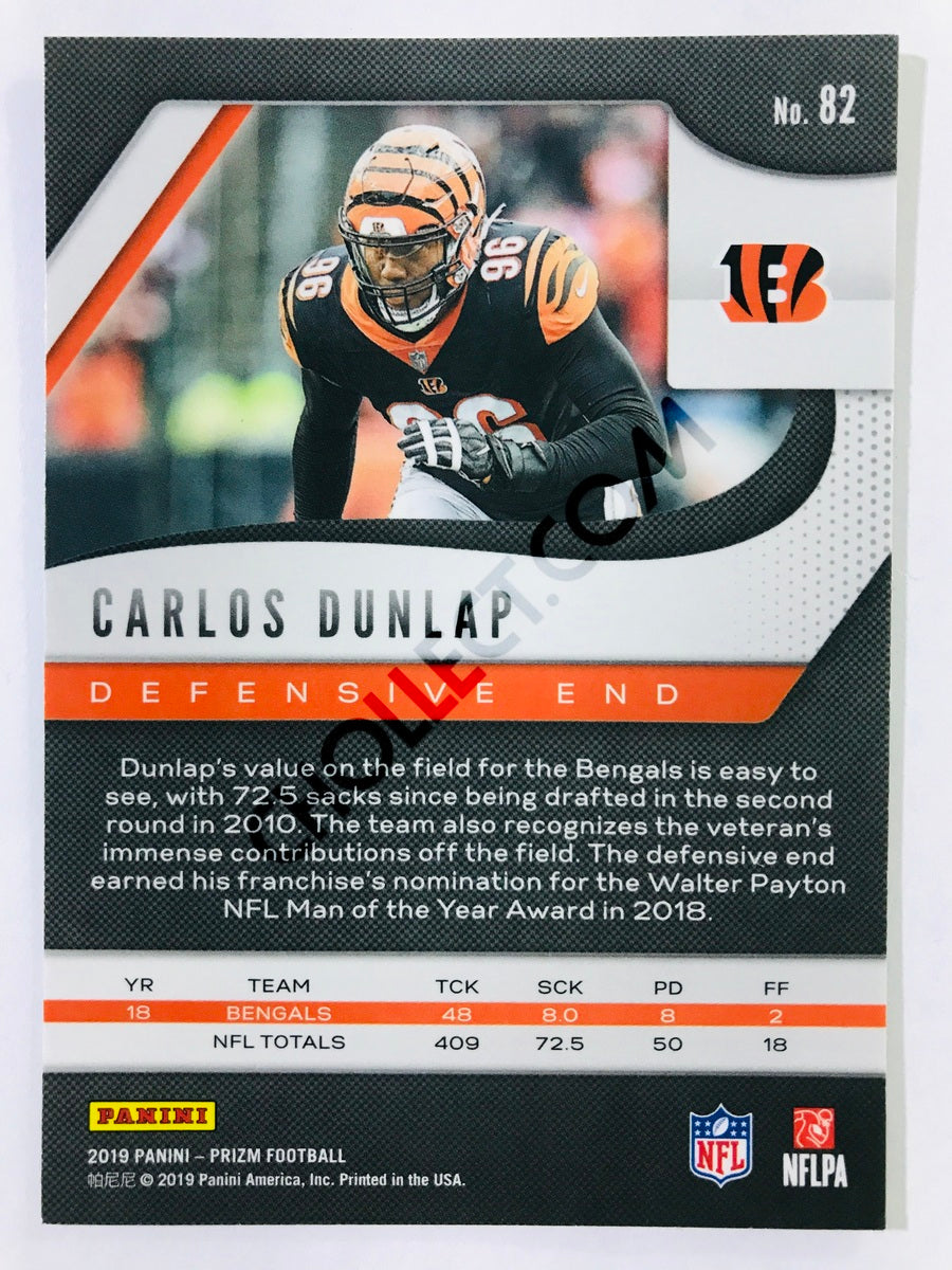 Carlos Dunlap - Cincinnati Bengals 2019-20 Panini Prizm #82