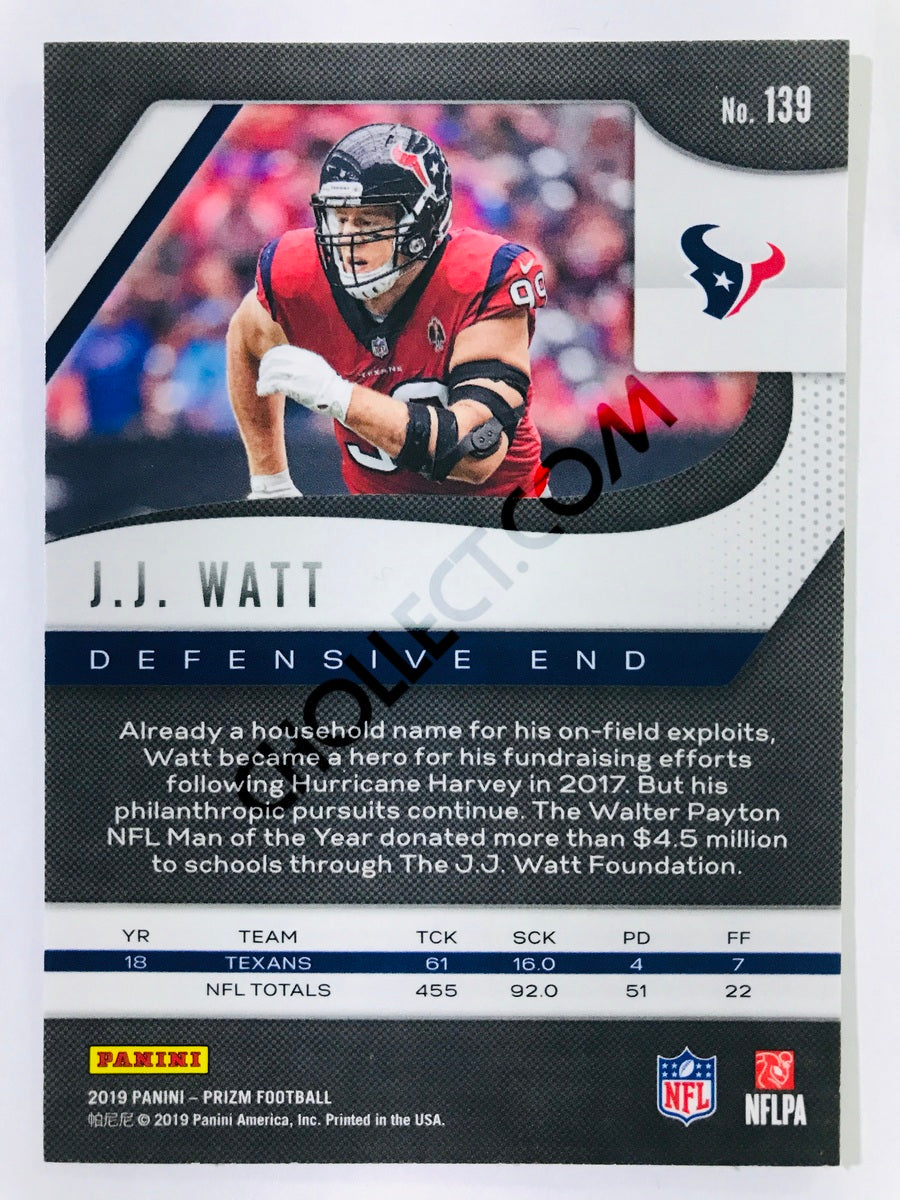 J.J. Watt - Houston Texans 2019-20 Panini Prizm #139