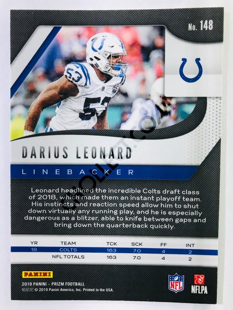 Darius Leonard - Indianapolis Colts 2019-20 Panini Prizm #148