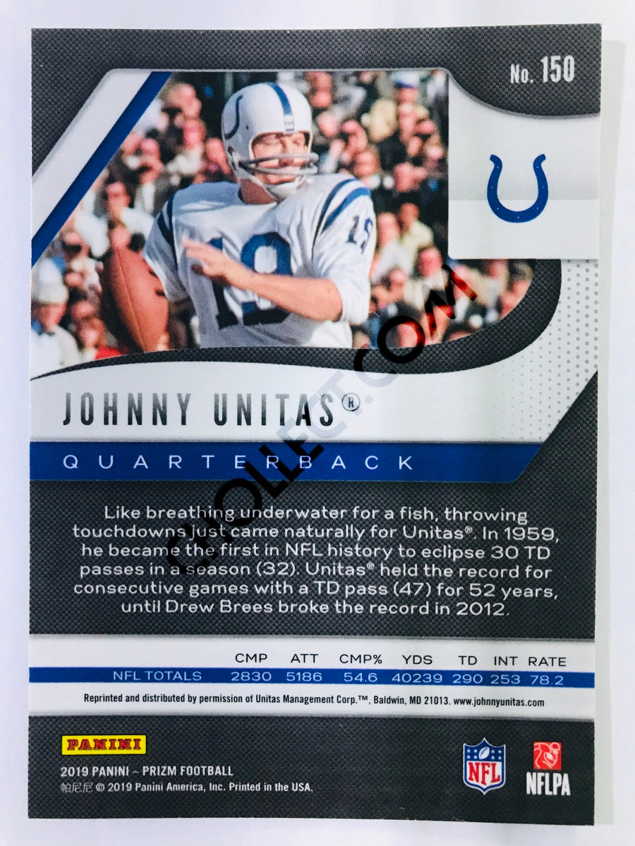 Johnny Unitas - Baltimore Colts 2019-20 Panini Prizm #150