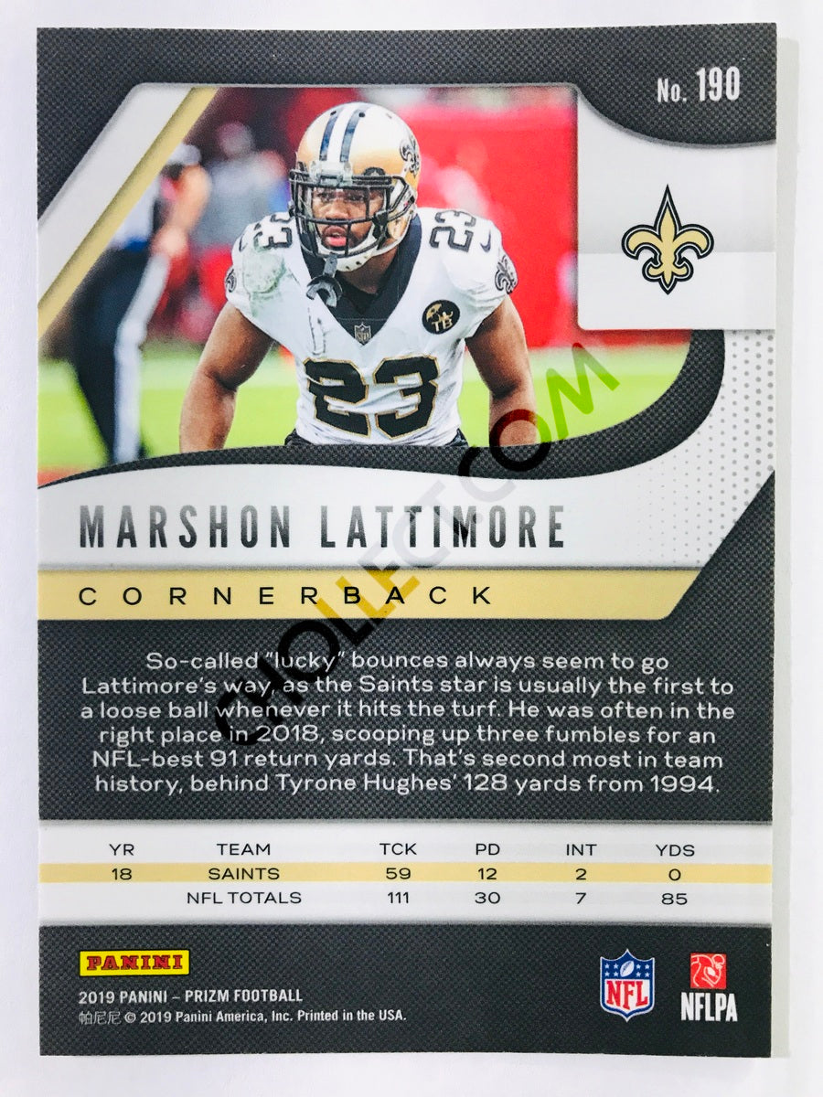 Marshon Lattimore - New Orleans Saints 2019-20 Panini Prizm #190