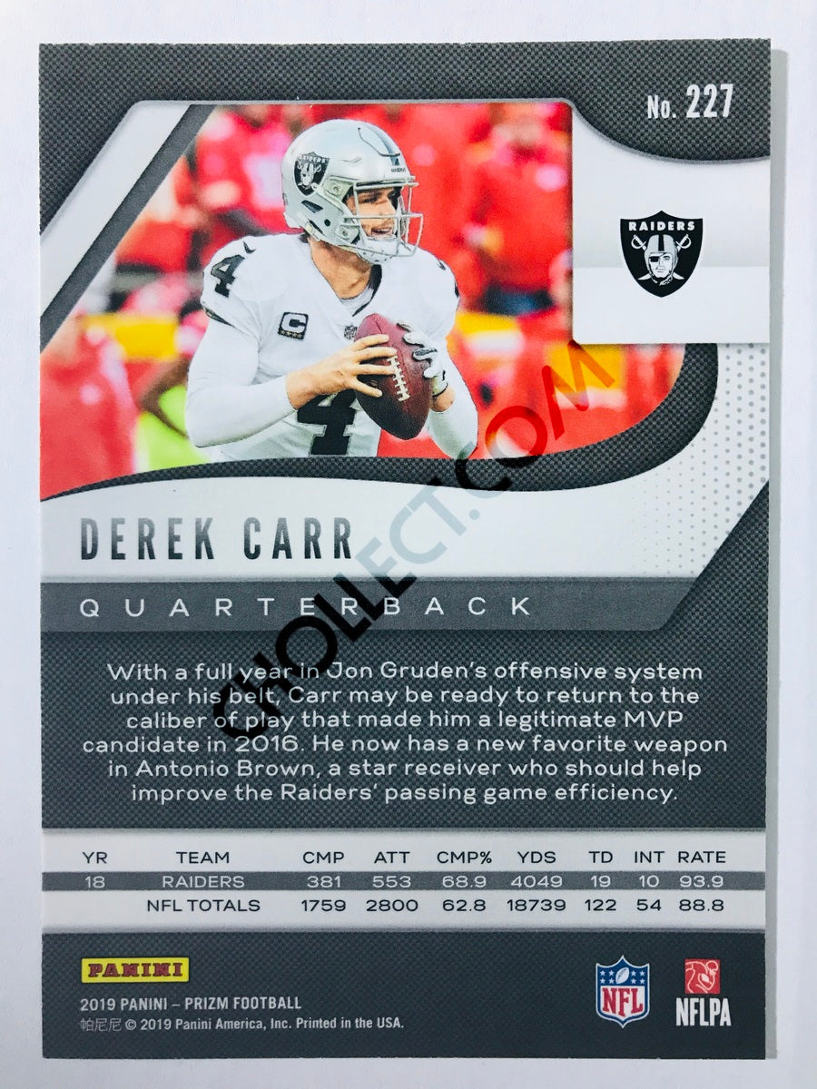 Derek Carr - Oakland Raiders 2019-20 Panini Prizm #227