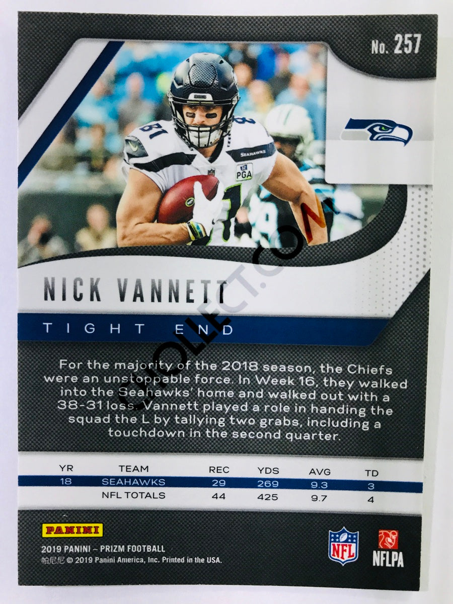 Nick Vannett - Seattle Seahawks 2019-20 Panini Prizm #257