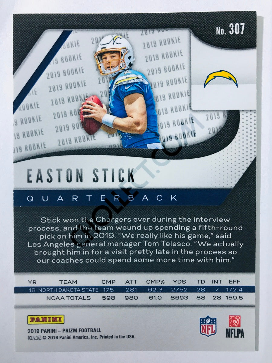 Easton Stick - Los Angeles Chargers 2019-20 Panini Prizm RC Rookie #307