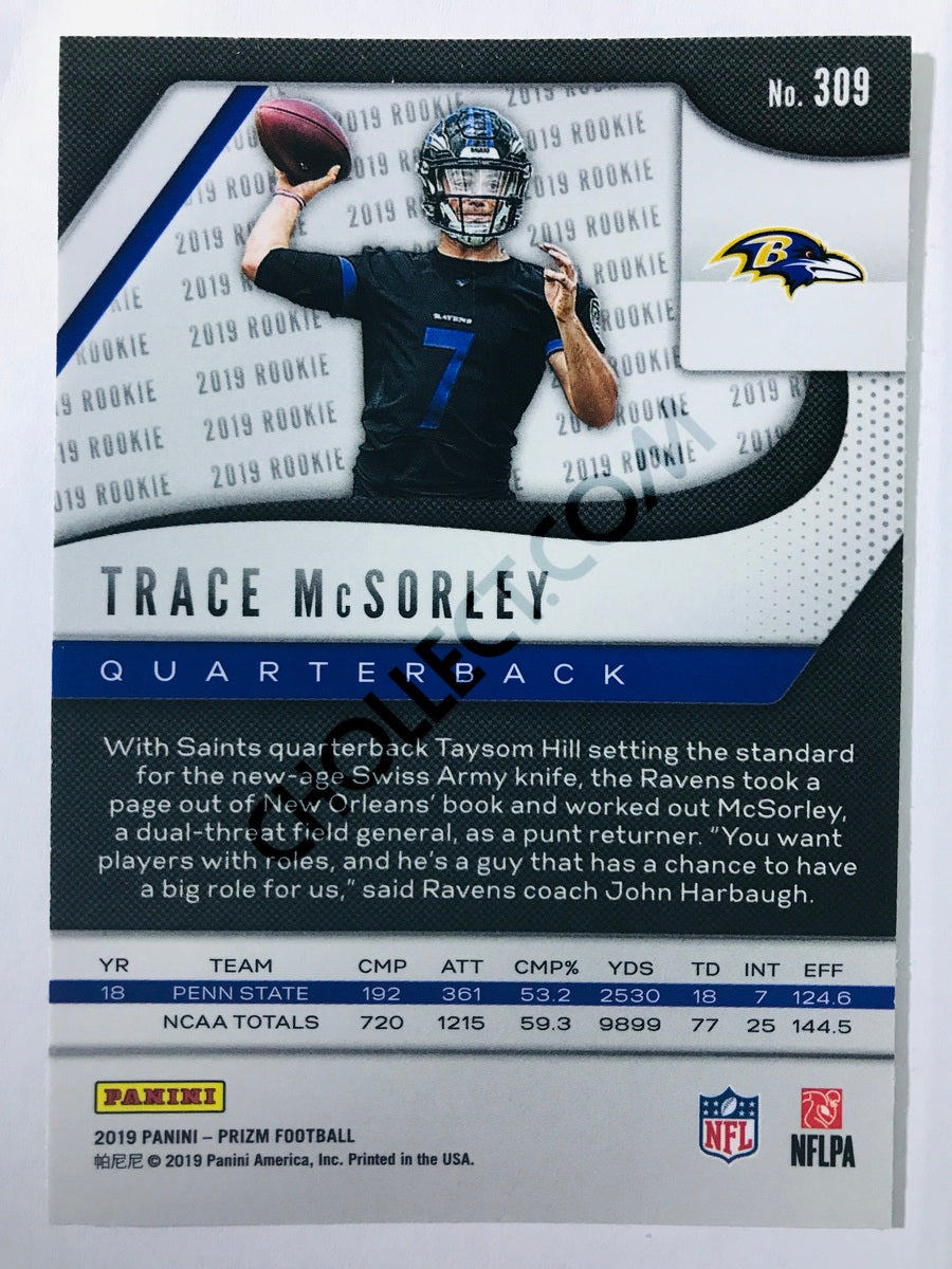 Trace McSorley - Baltimore Ravens 2019-20 Panini Prizm RC Rookie #309