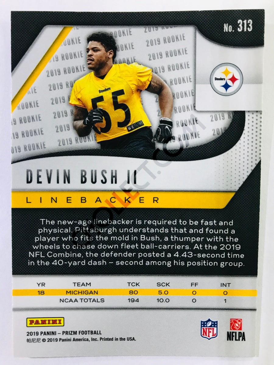 Devin Bush II - Pittsburgh Steelers 2019-20 Panini Prizm RC Rookie #313