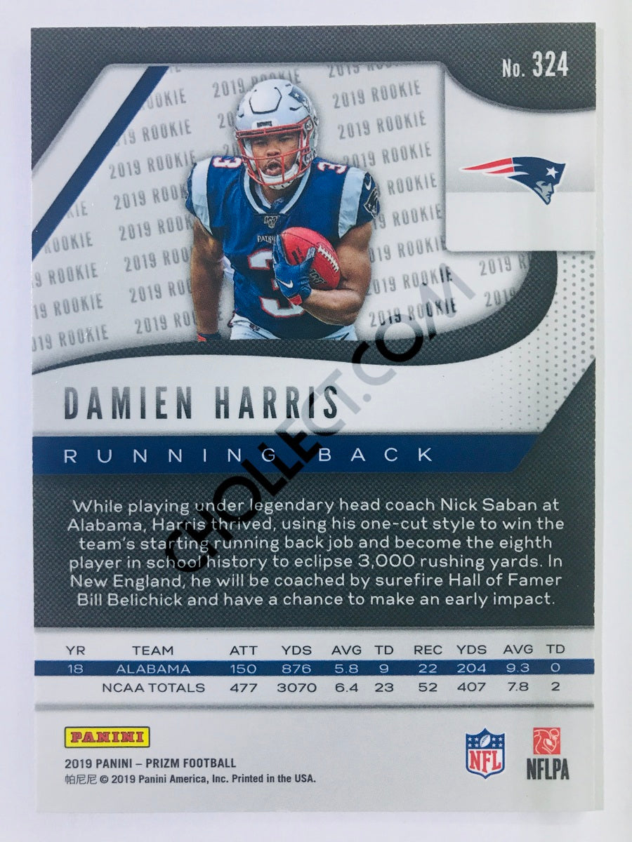 Damien Harris - New England Patriots 2019-20 Panini Prizm RC Rookie #324