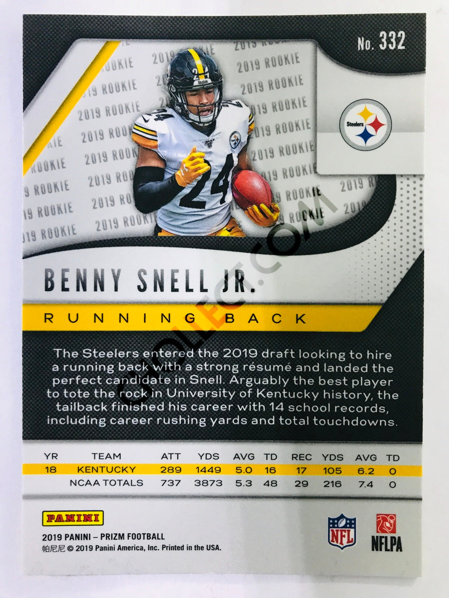 Benny Snell Jr. - Pittsburgh Steelers 2019-20 Panini Prizm RC Rookie #332