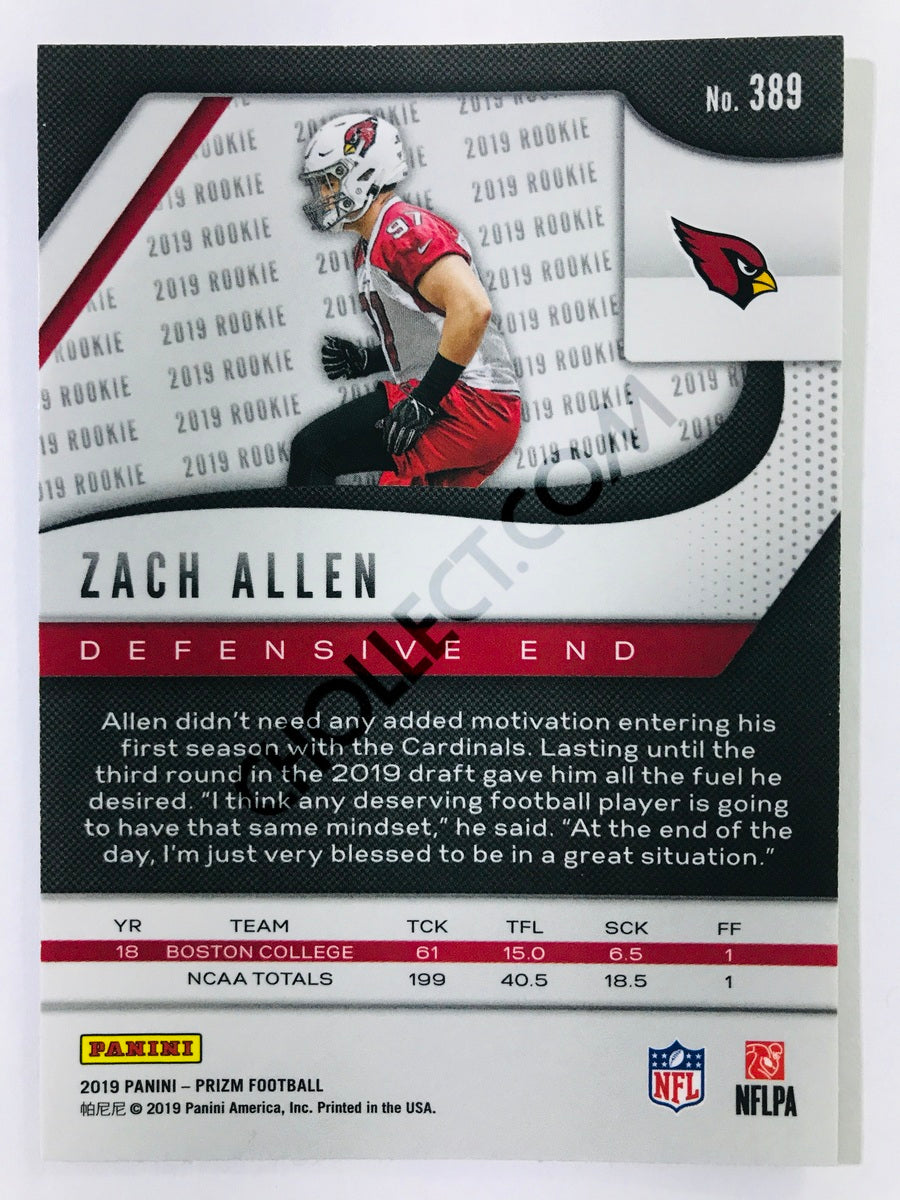 Zach Allen - Arizona Cardinals 2019-20 Panini Prizm RC Rookie #389