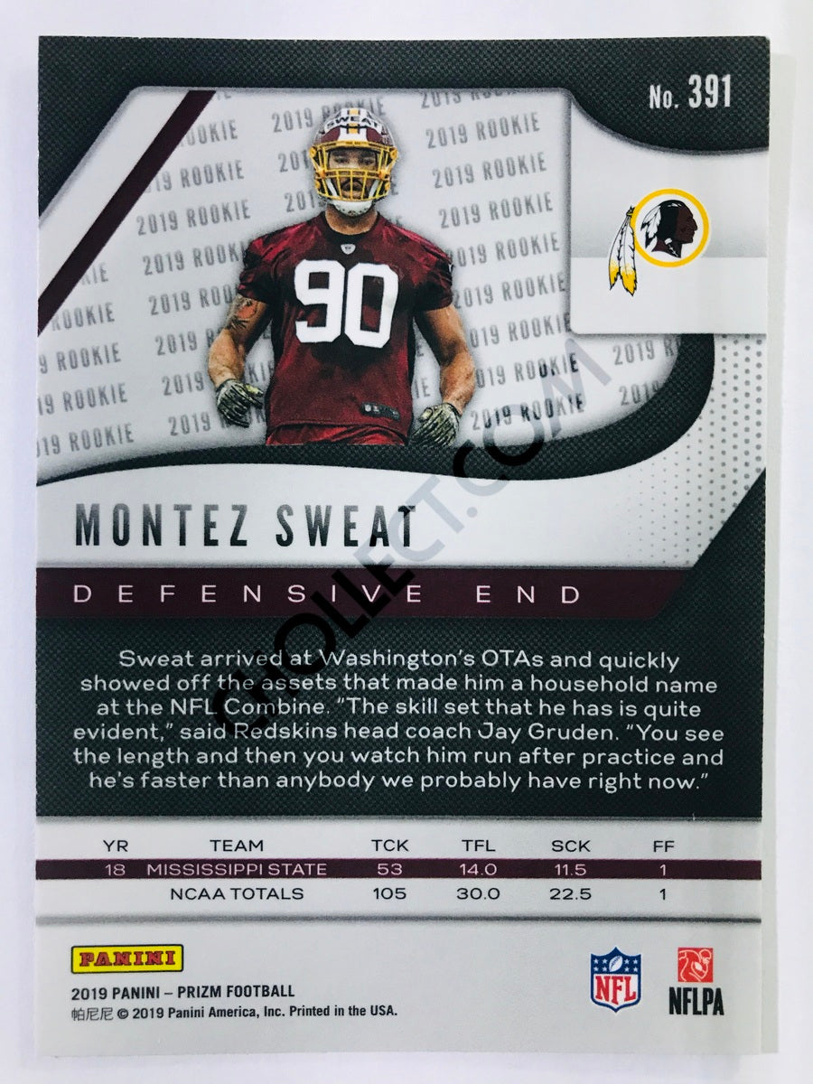 Montez Sweat - Washington Redskins 2019-20 Panini Prizm RC Rookie #391
