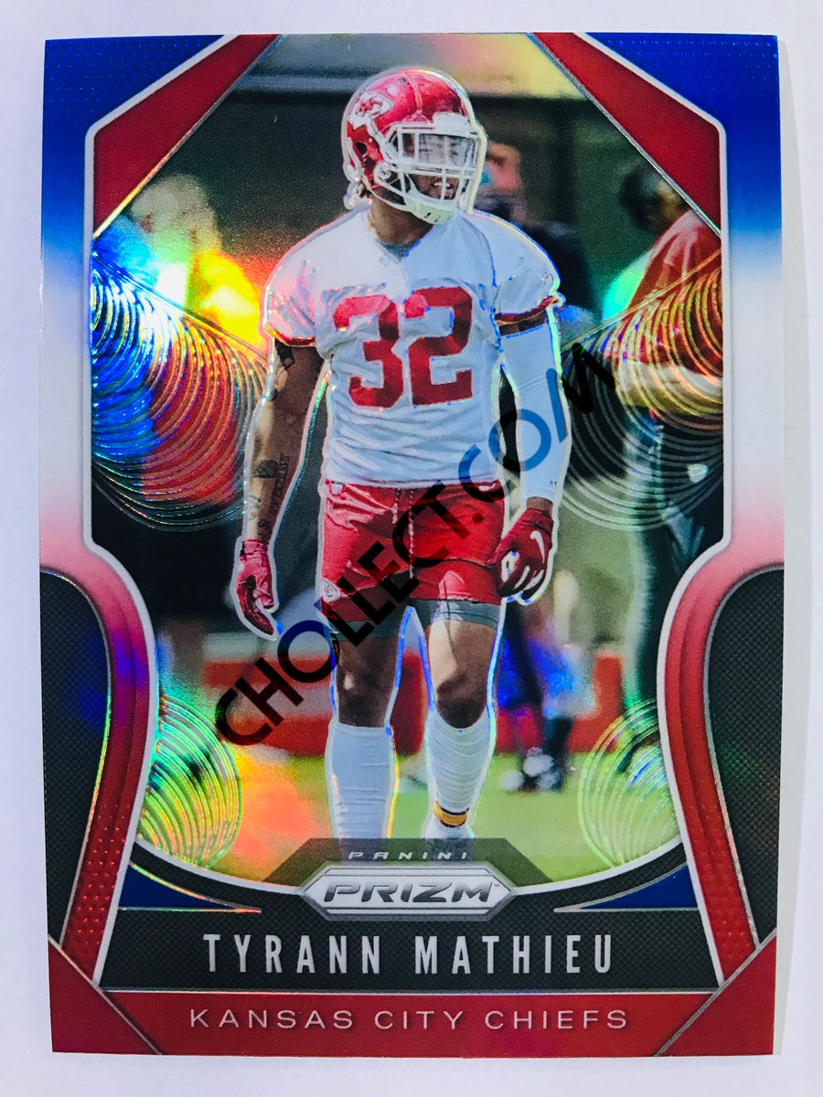 Tyrann Mathieu - Kansas City Chiefs 2019-20 Panini Prizm Red/White/Blue Parallel #214