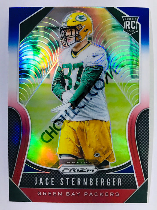 Jace Sternberger - Green Bay Packers 2019-20 Panini Prizm Red/White/Blue Parallel RC Rookie #368