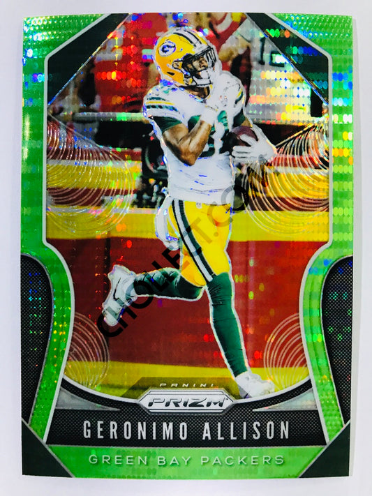 Geronimo Allison - Green Bay Packers 2019-20 Panini Prizm Neon Green Pulsar Parallel #116