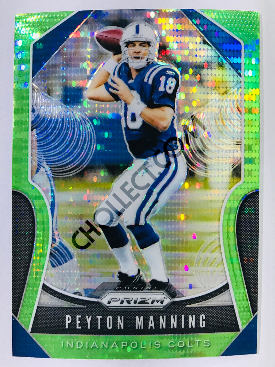 Peyton Manning - Indianapolis Colts 2019-20 Panini Prizm Neon Green Pulsar Parallel #142