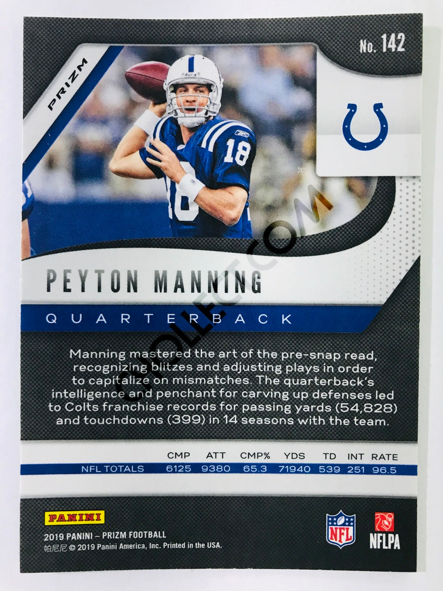 Peyton Manning - Indianapolis Colts 2019-20 Panini Prizm Neon Green Pulsar Parallel #142