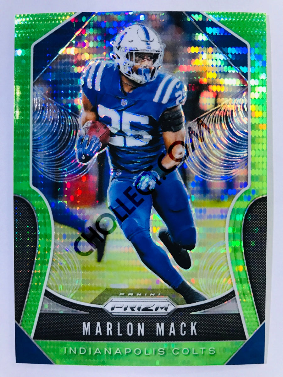 Marlon Mack - Indianapolis Colts 2019-20 Panini Prizm Neon Green Pulsar Parallel #146