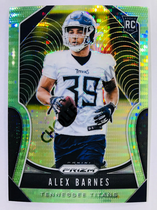 Alex Barnes - Tennessee Titans 2019-20 Panini Prizm Neon Green Pulsar Parallel RC Rookie #377