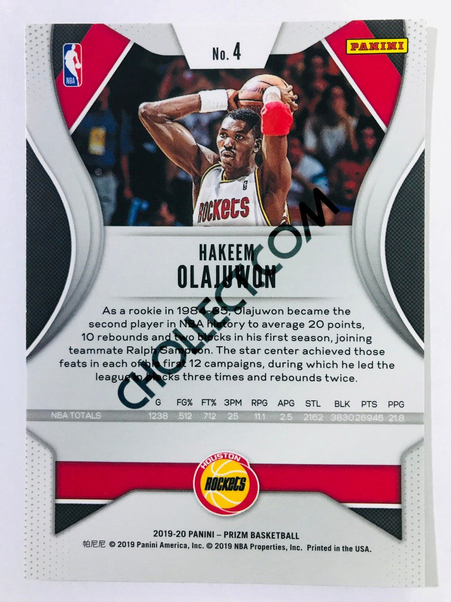 Hakeem Olajuwon - Houston Rockets 2019-20 Panini Prizm #4